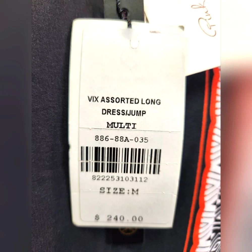 100% Silk Black and Orange Women's Skirt W/Side Slit -New W/ Tags - Picture 3 of 15